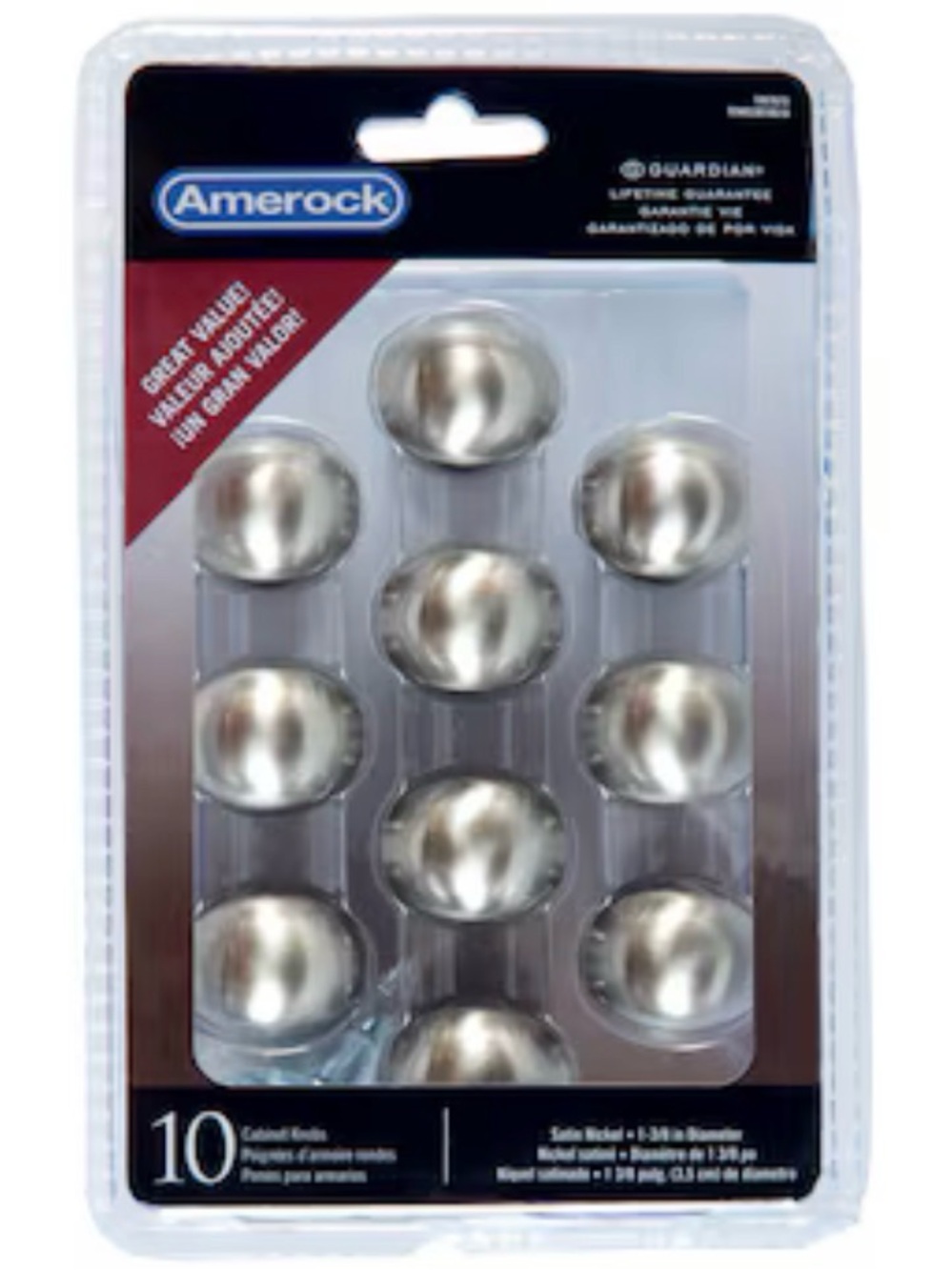 10-pk Amerock Cabinet Knobs